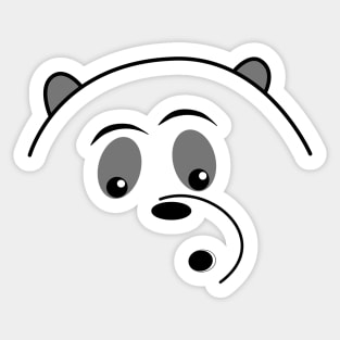 whistling Panda Sticker